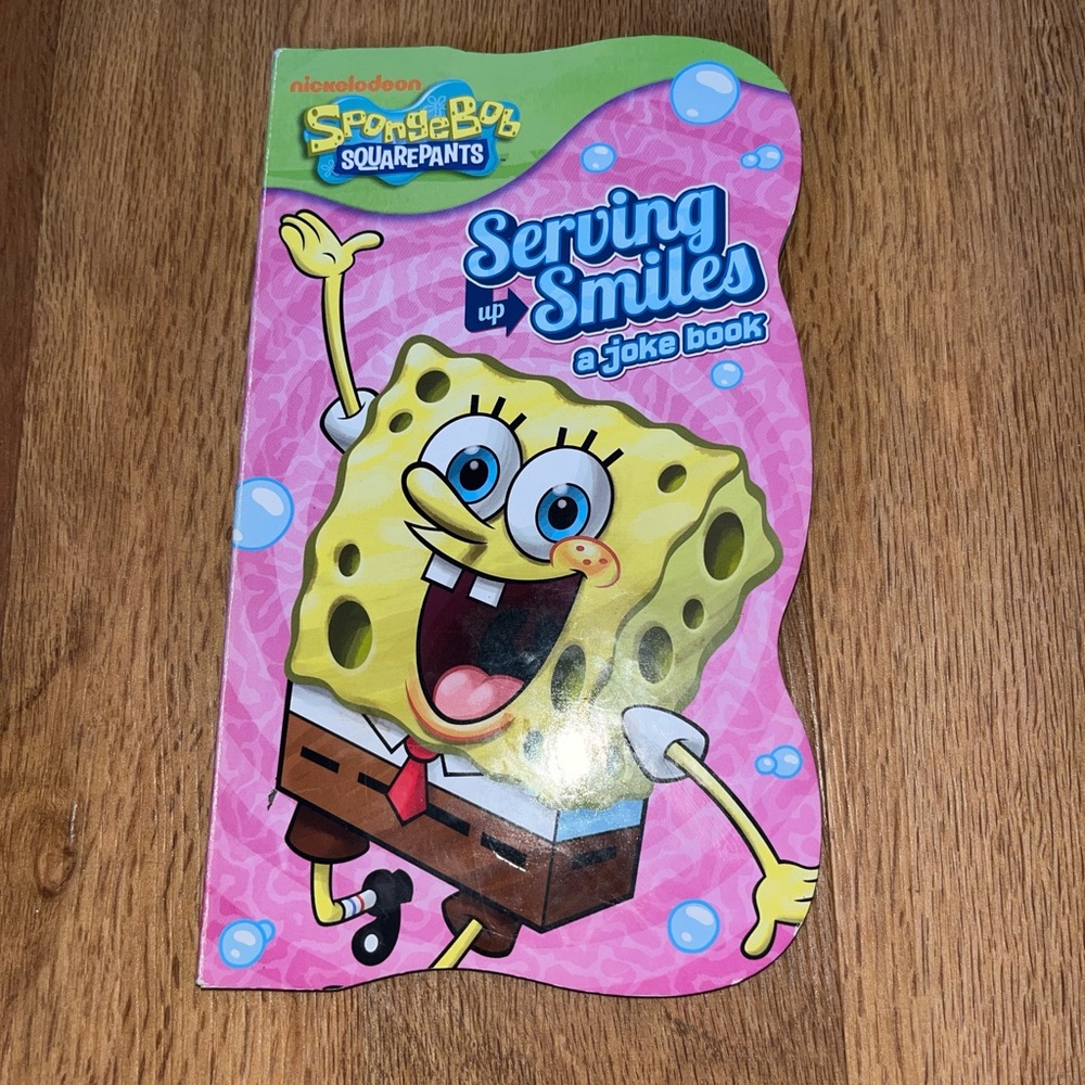 Nickelodeon Spongebob Squarepants Serving Up Smiles a Joke Book Boardbook Bendon